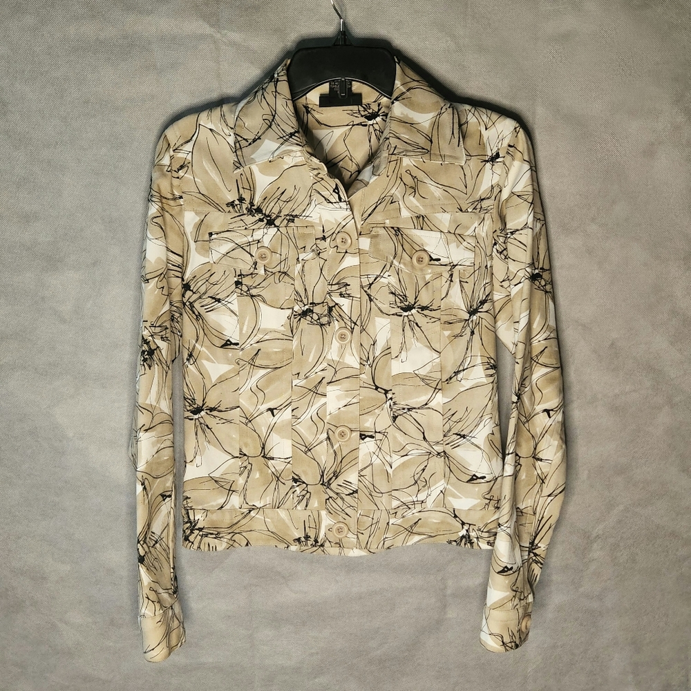 Rafaella 100% Cotton Print Pattern Casual Jacket